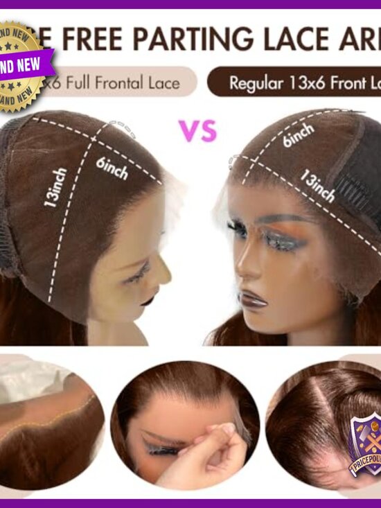 32 Inch Human Hair Lace Front Wig, 250 Density, 13x6 HD Lace, Virgin Hair